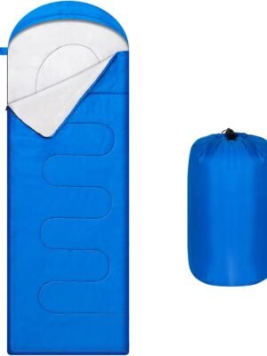 Sleeping Bags Portable Waterproof Camping Sleeping Bag for Adults Kids 4 Seasons Cold Weather or Warm Backpacking Hiking Mountaineering Indoor Outdoor Use