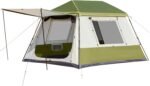 Instant Cabin Tent 4/6/8/10 Person, Family Large Camping Tent, 60s Easy Setup with Rainfly & Waterproof Portable with Carry Bag for Family Activities, 4 Season