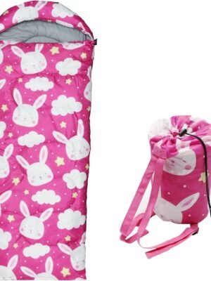 Kids Sleeping Bags - Camping Sleeping Bags with Carry Bag - Compact Sleeping Bag for Hiking, Backpacking 3 Season Warm & Cool Weather, Lightweight Waterproof Outdoor Travel for Boys Girls