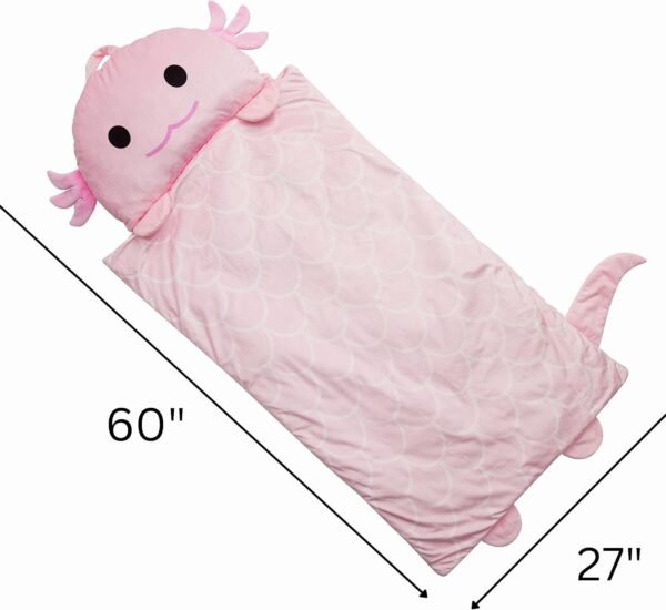 Character Preschool Nap Mat, Toddler Sleeping Bag with Pillow for Daycare, Ages 3+