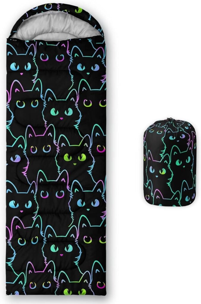 Camping Sleeping Bags,3 Season Warm & Cool Weather,Lightweight,Waterproof Sleeping Bags for Adults & Kids,Traveling,and Outdoors,Camping Gear Equipment