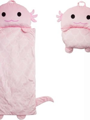 Character Preschool Nap Mat, Toddler Sleeping Bag with Pillow for Daycare, Ages 3+