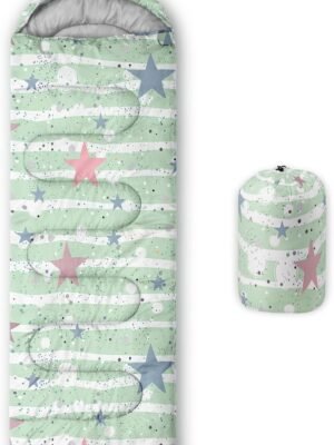 Kids Sleeping Bag for Boys Girls,3D Basketball Print-Lightweight Warm Portable Outdoor Indoor-Waterproof Cold Weather Resistant Sleeping Bag for Camping Hiking