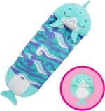 Pillow & Sleepy Sack Medium Dolphin 54" Comfy, Cozy, Compact, Super Soft, Warm, All Season, Sleeping Bag with Pillow