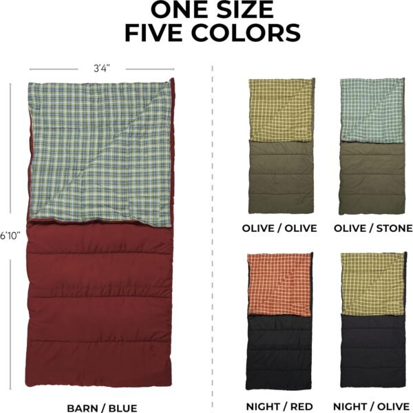 Sleeping Bag for Adults and Kids, 3-Season Sleeping Bags, Stay Warm in Camping Weather, Stuff Sack Included