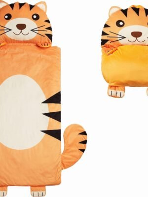 Kid's Nap Buddies Character Preschool Nap Mat, Toddler Sleeping Bag with Pillow for Daycare, Ages 3+