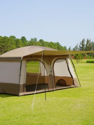 Tents,6-8 Person Camping Tent with Extended Vestibule,2 Room Weather Resistant Family Tents,Easy Install Waterproof Outdoor Tent for Backpacking and Camping Hiking
